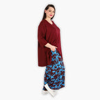 AKH 6927 Trousers, Maroon-Blue