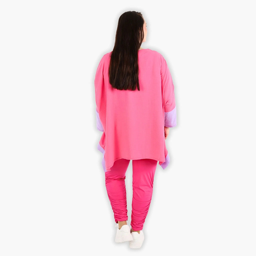 AKH 2413 Big Shirt, Pink-Lilac