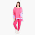 AKH 2413 Big Shirt, Pink-Lilac