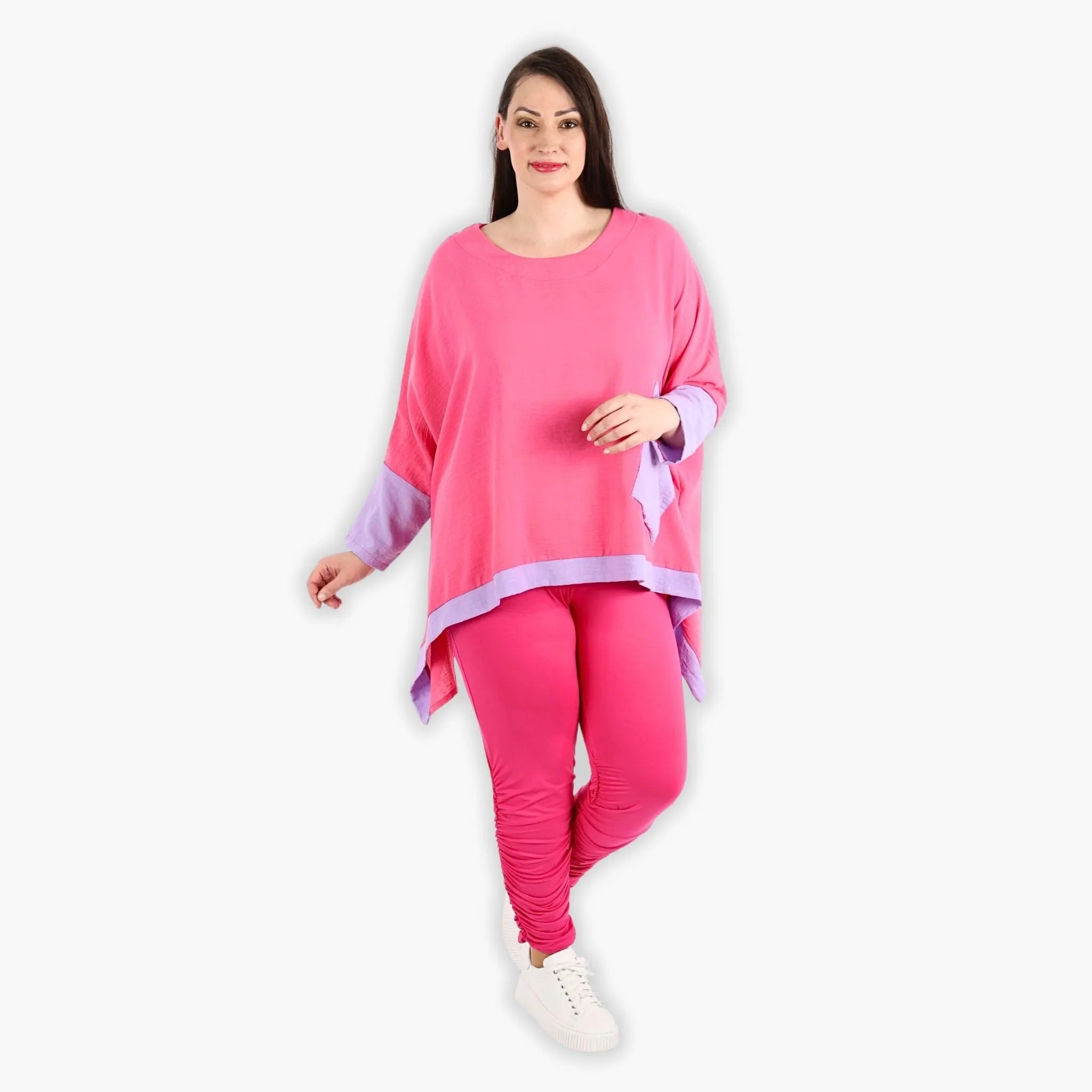AKH 2413 Big Shirt, Pink-Lilac