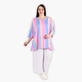 AKH 593 Big Shirt, Pink-Blue-Orange