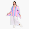AKH 6588 Big Shirt, Pink-Blue-Orange