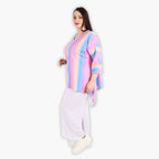 AKH 6588 Big Shirt, Pink-Blue-Orange