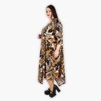 AKH 1927 dress, black-cognac-beige