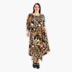 AKH 1927 dress, black-cognac-beige