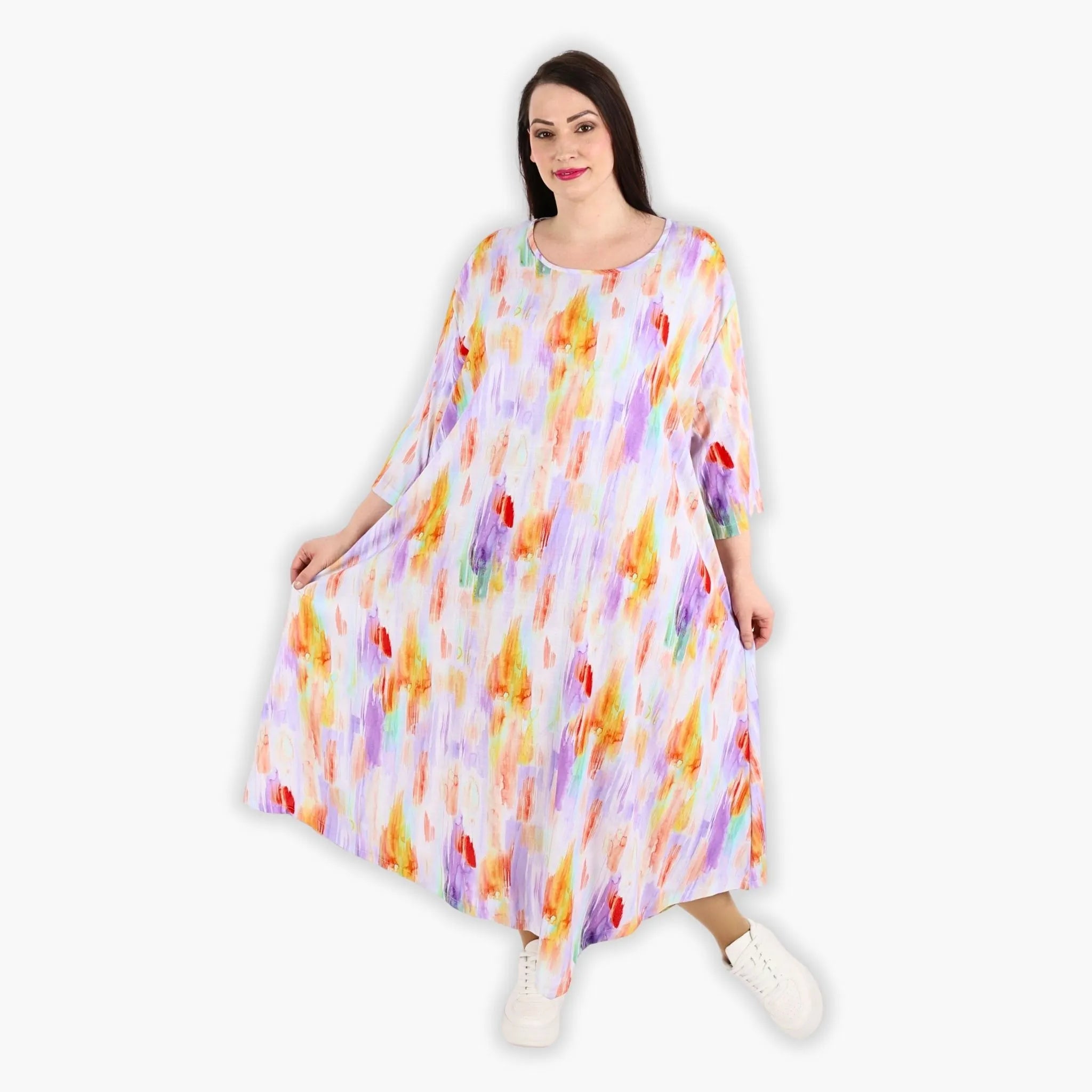 AKH 1927 Dress, white-lilac-orange