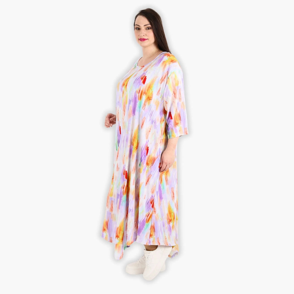 AKH 1927 Dress, white-lilac-orange