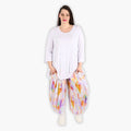 AKH 8069 Trousers, White-Lilac-Orange