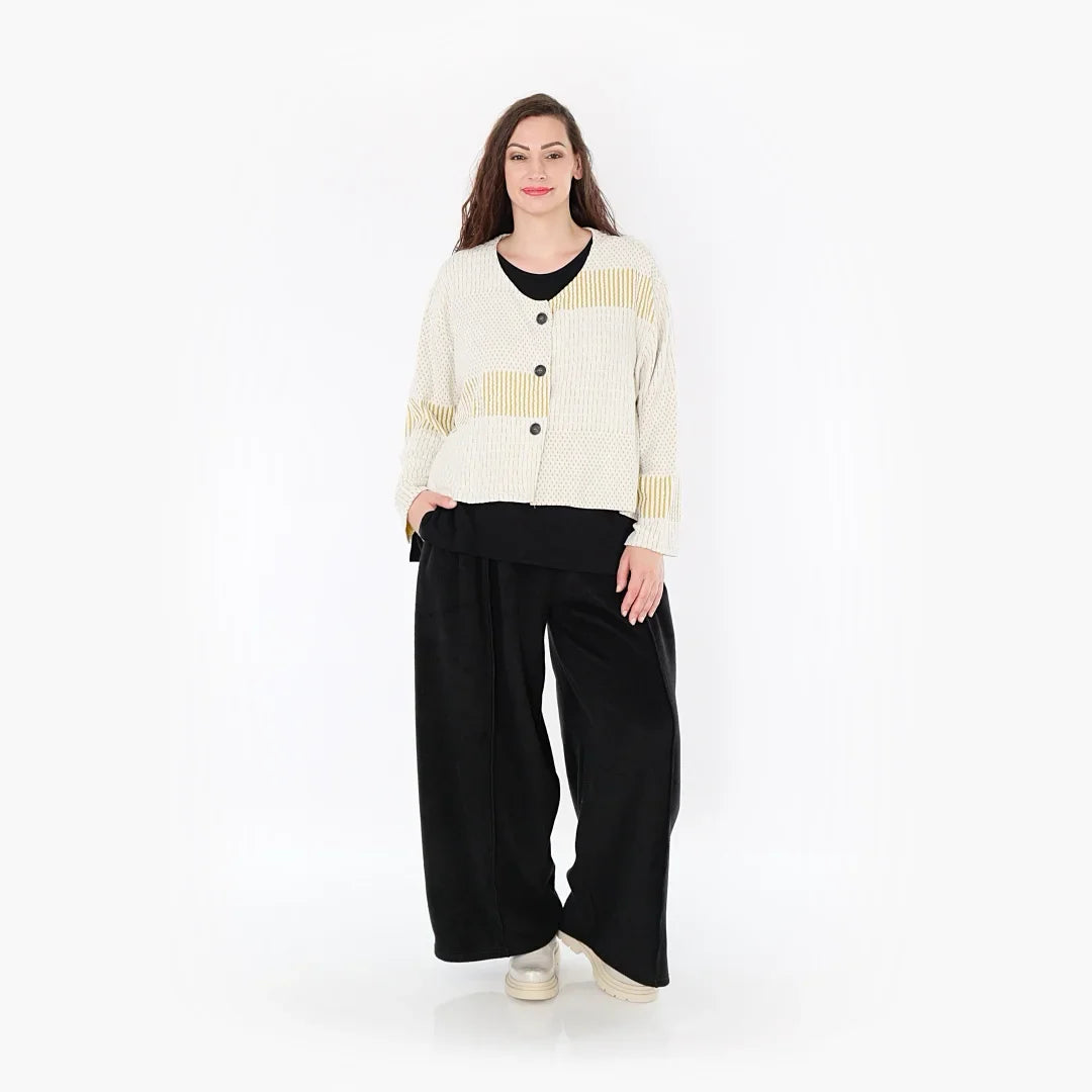 AKH 130 Jacket, Mustard-Ecru