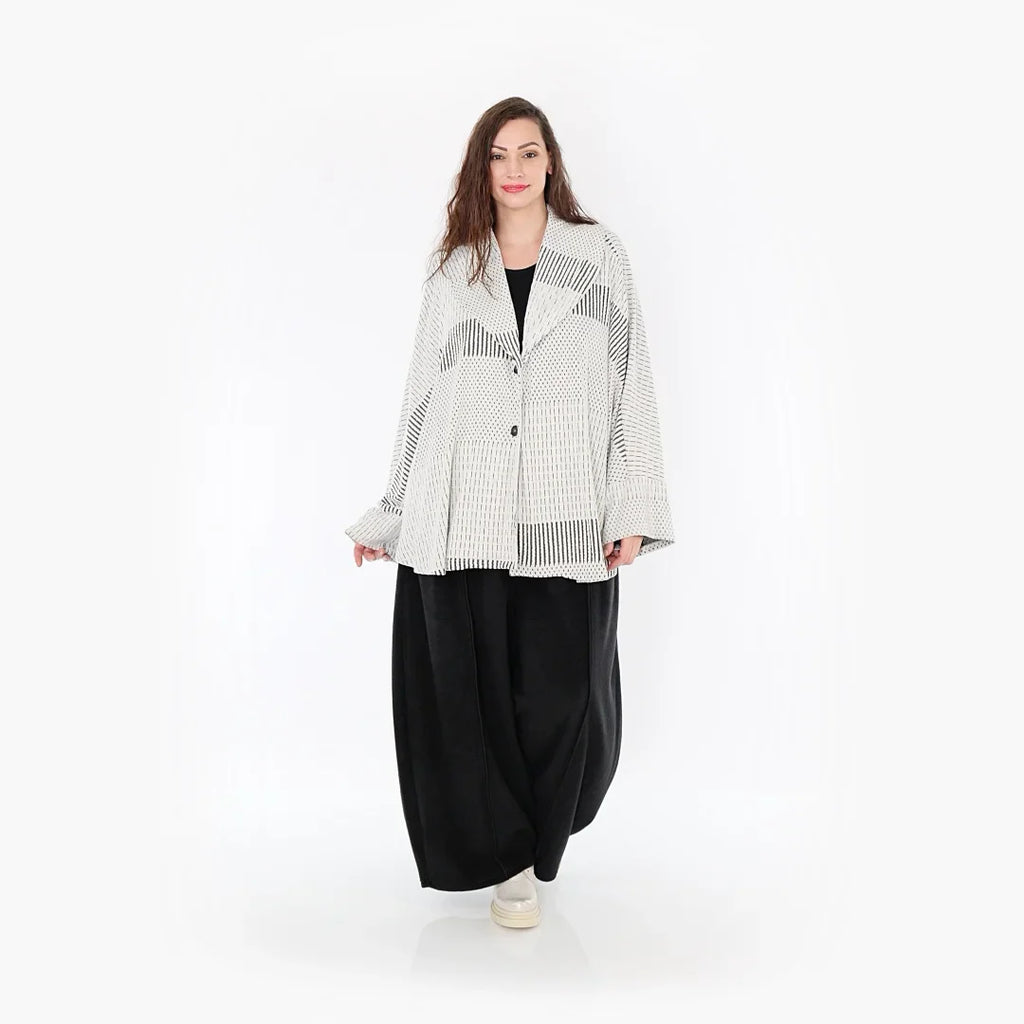 AKH Fashion Jacke 140 Frilla, Schwarz/Ecru