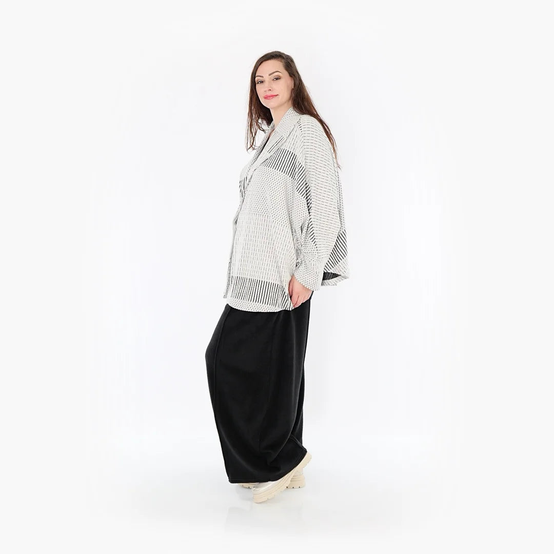 AKH Fashion Jacke 140 Frilla, Schwarz/Ecru