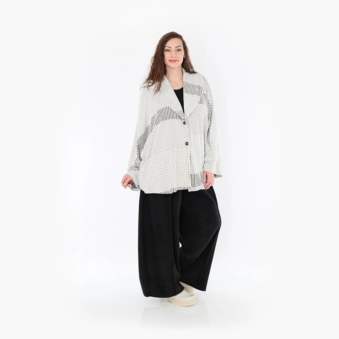AKH Fashion Jacke 140 Frilla, Schwarz/Ecru