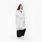 AKH Fashion Mantel 2494 Frilla, Blau/Ecru