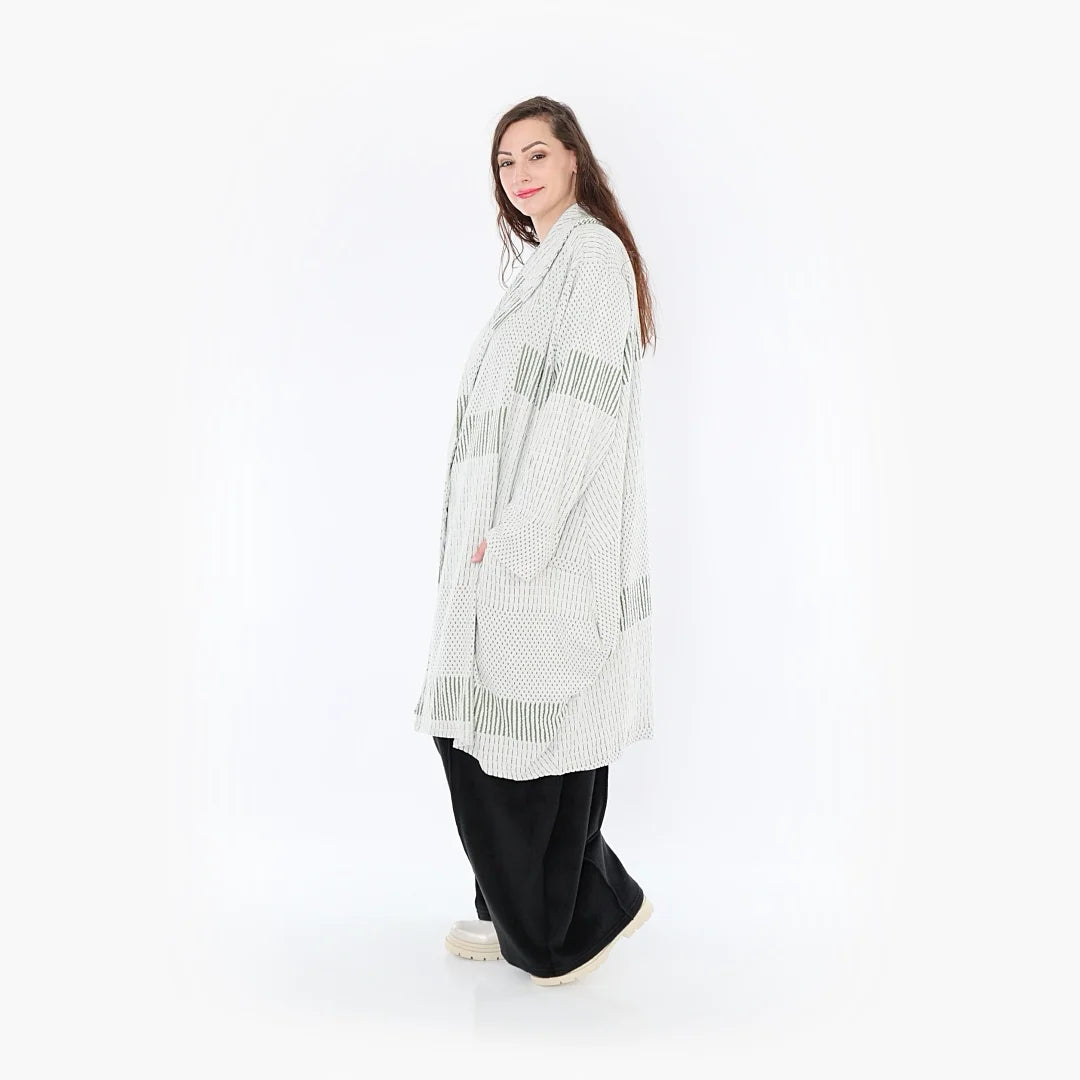 AKH 2494 Coat, Olive-Ecru