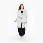 AKH Fashion Mantel 2494 Frilla, Schwarz/Ecru
