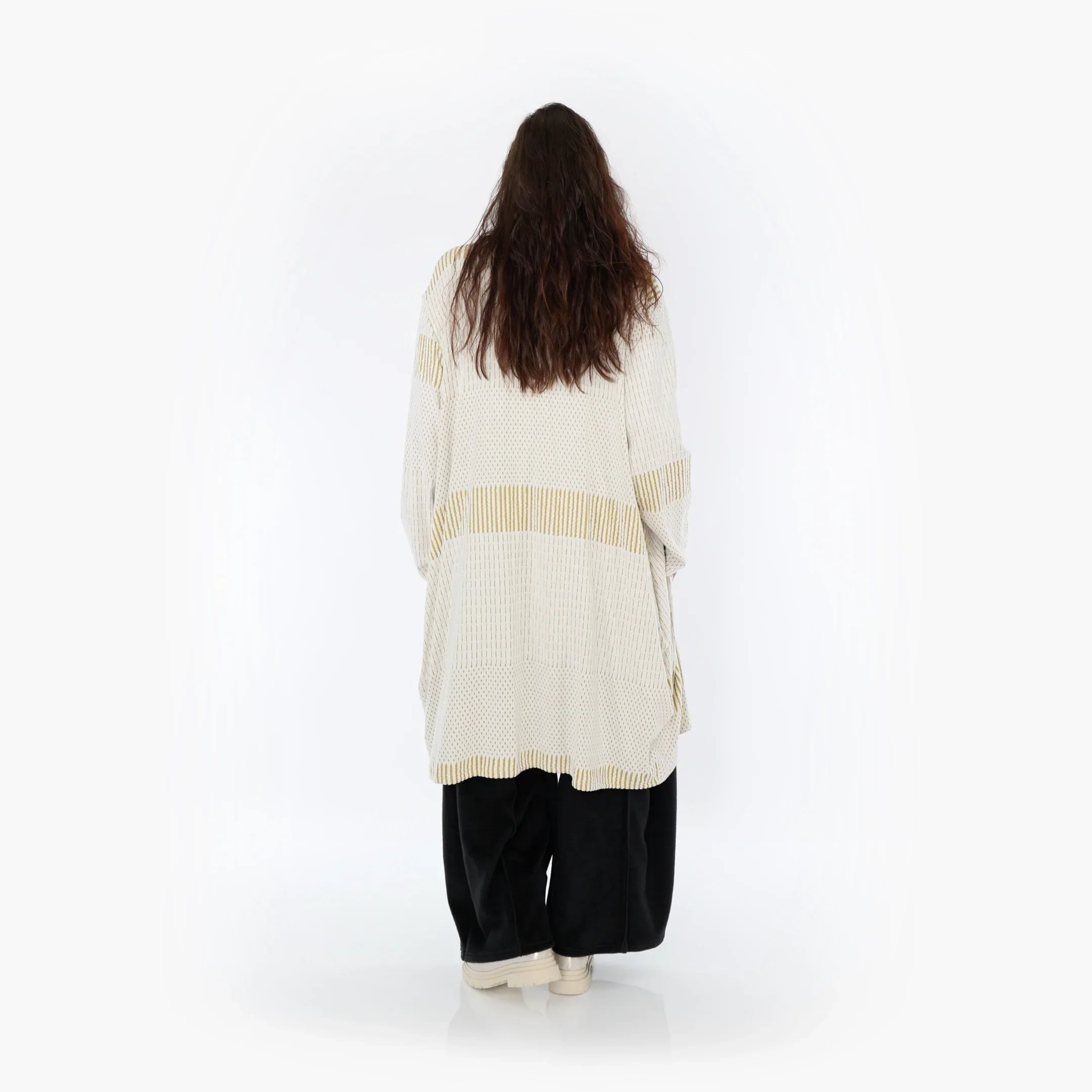 AKH Fashion Mantel 2494 Frilla, Senf/Ecru