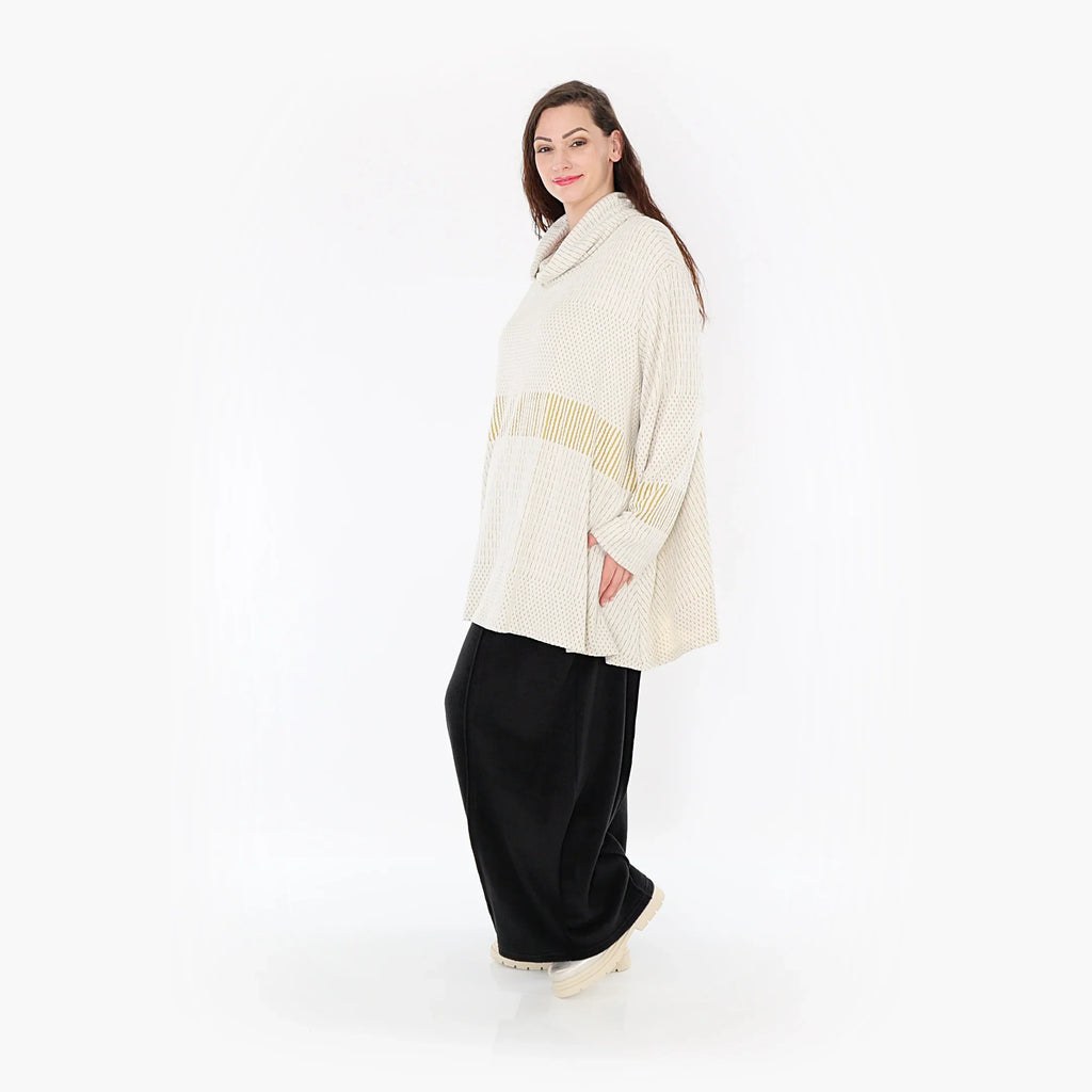 AKH Fashion Shirt 593R Frilla, Senf/Ecru