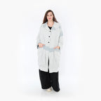 AKH 6518 Coat, Blue-Ecru