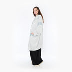 AKH 6518 Coat, Blue-Ecru