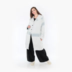 AKH 6518 Coat, Blue-Ecru