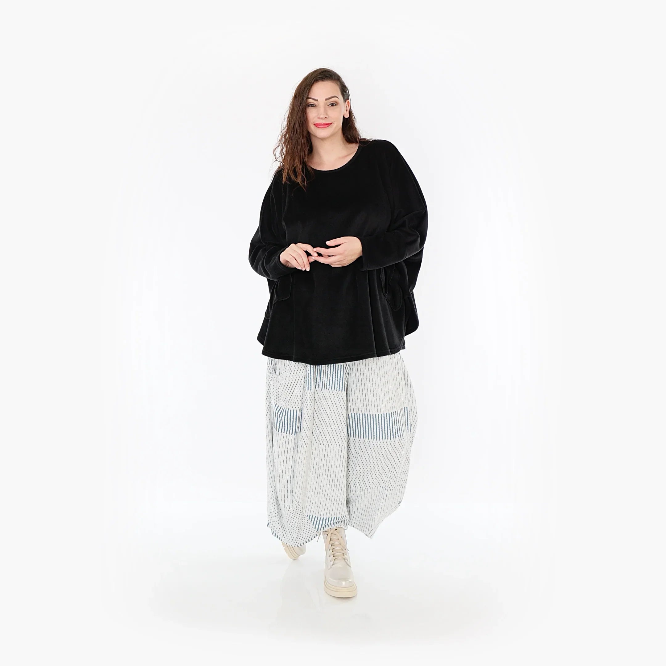 AKH Fashion Hose 8069 Frilla, Blau/Ecru
