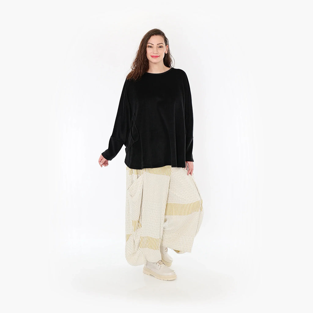 AKH 8069 Trousers, Mustard-Ecru