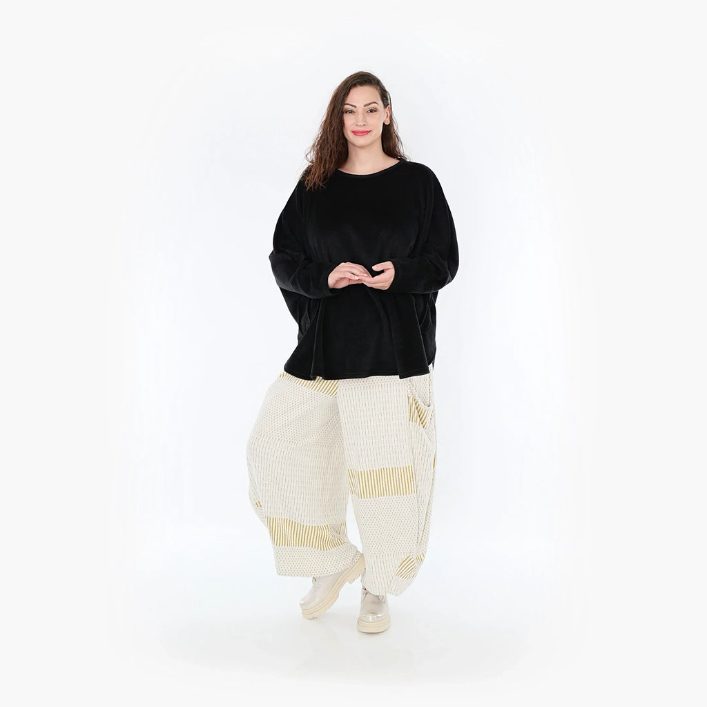 AKH 8069 Trousers, Mustard-Ecru