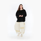AKH 8069 Trousers, Mustard-Ecru