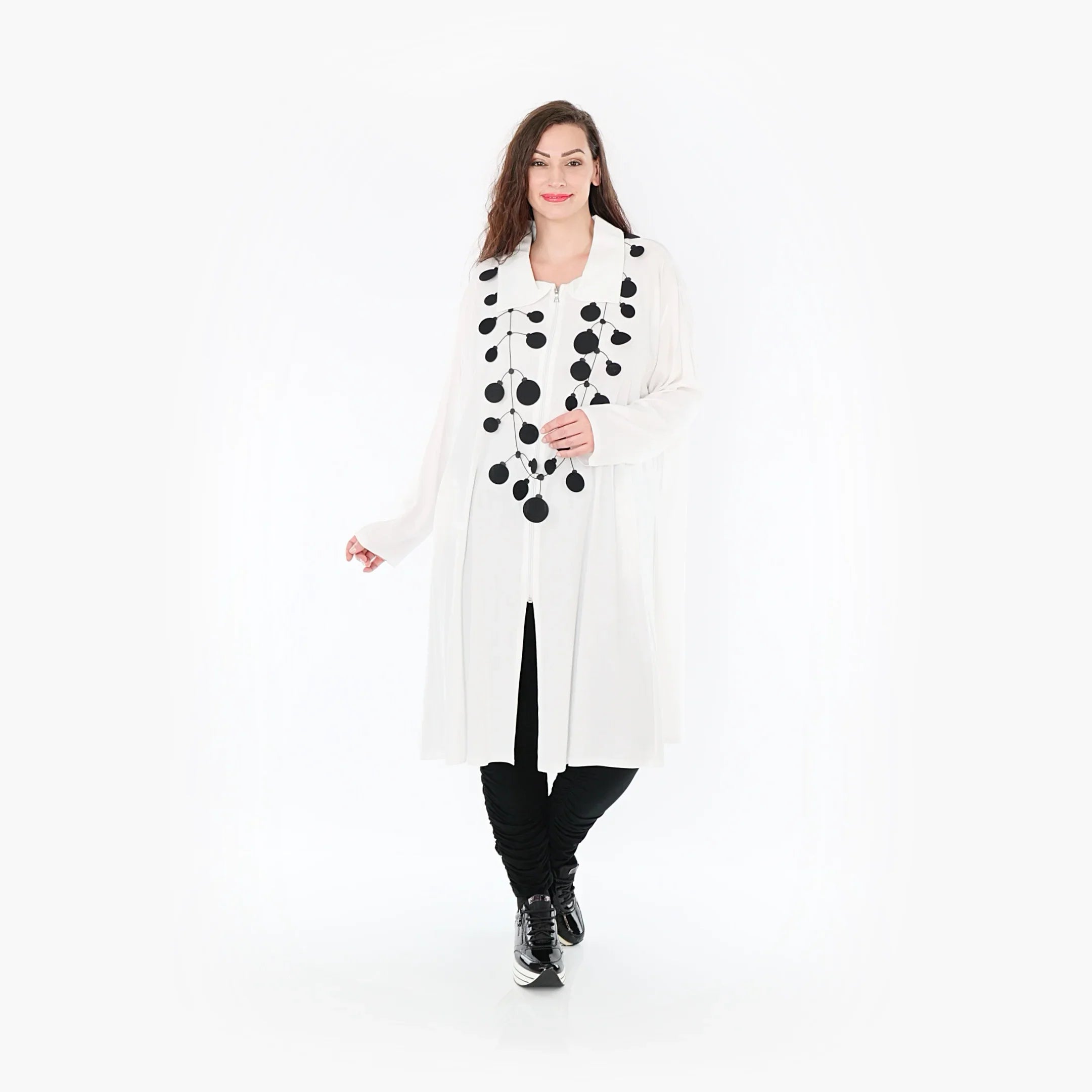 AKH Fashion Blouse 6606 Lucya, White