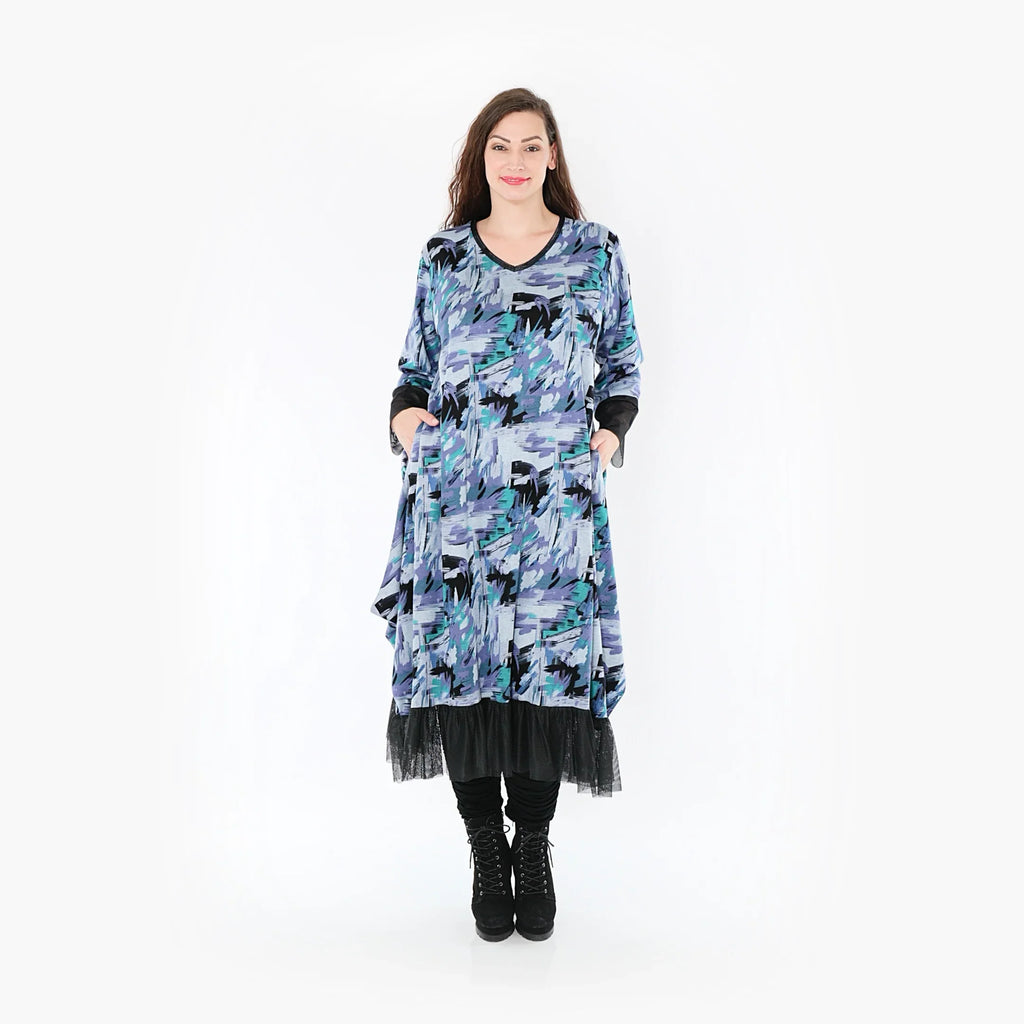 AKH Fashion Dress 5909 Eleni, Petrol