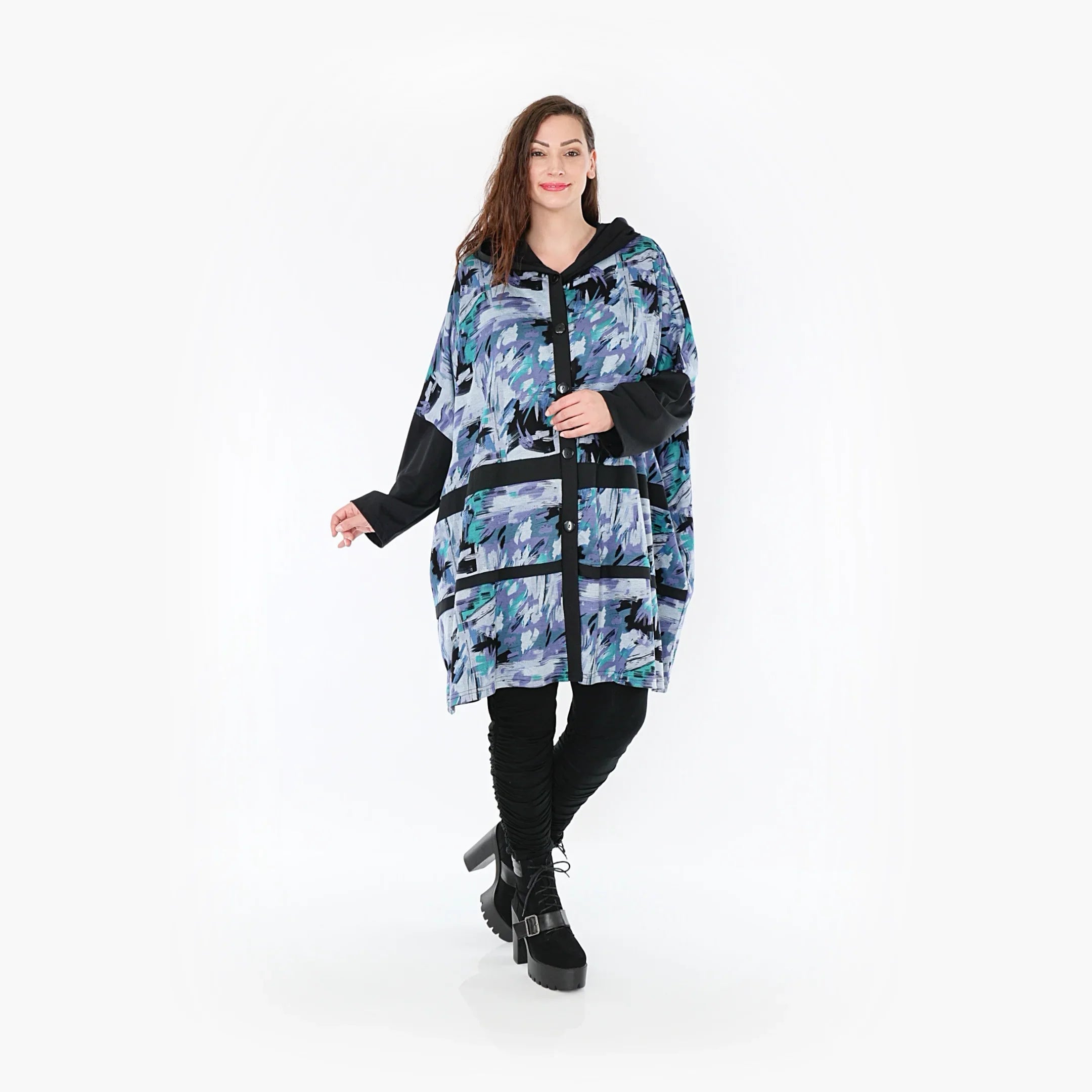 AKH Fashion Jacke 6857 Eleni, Petrol