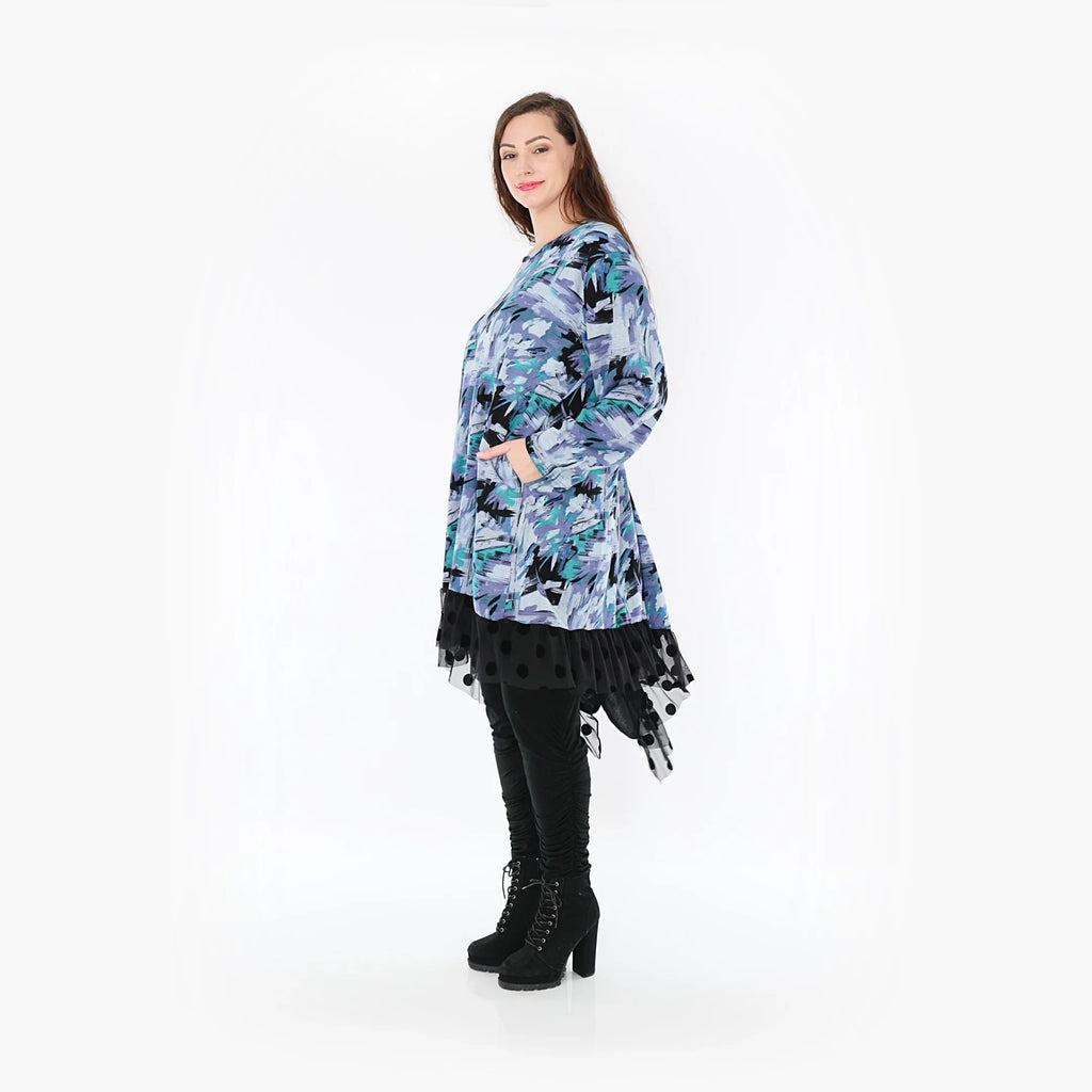 AKH Fashion Kleid 6875 Eleni, Petrol