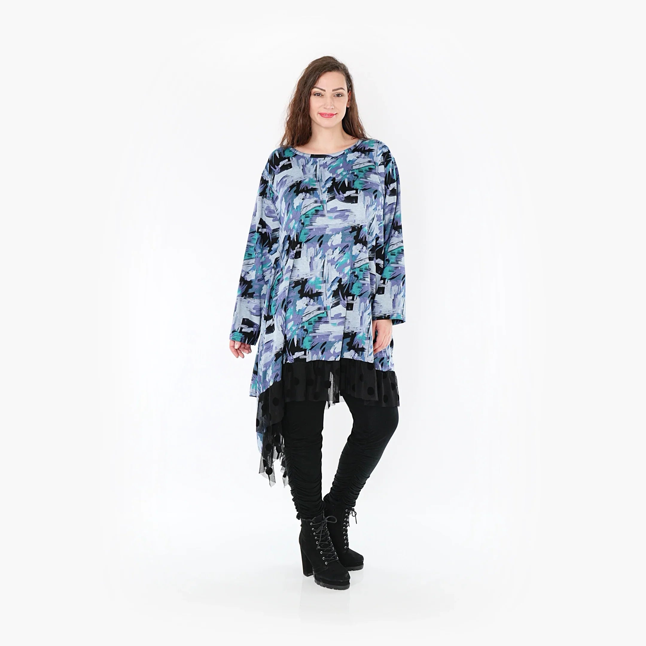 AKH Fashion Kleid 6875 Eleni, Petrol