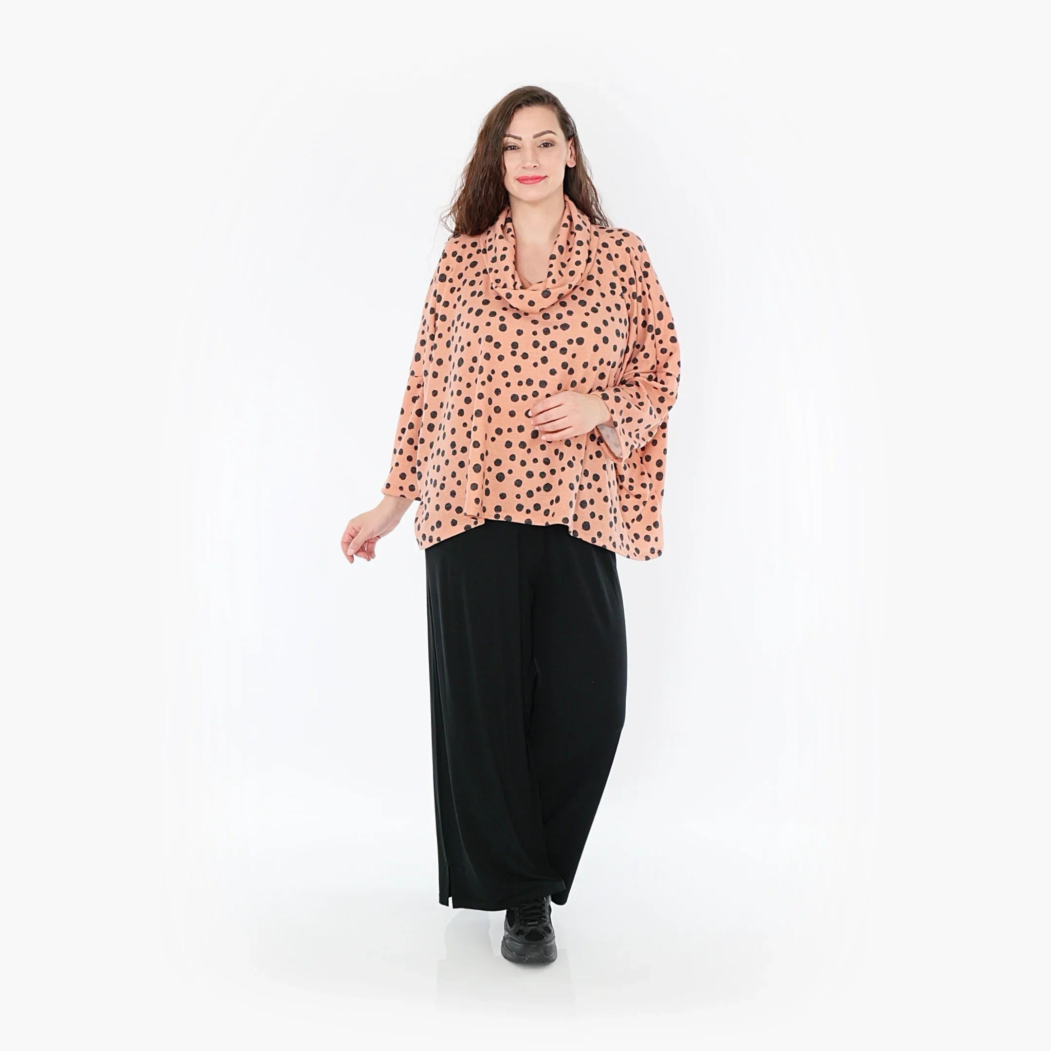 AKH 3018 Big Shirt, Old Rose-Anthracite