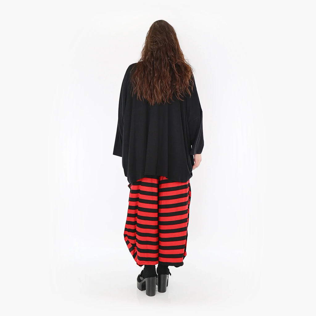 AKH 8069 Trousers, Black-Red