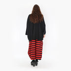AKH 8069 Trousers, Black-Red