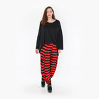 AKH 8069 Trousers, Black-Red
