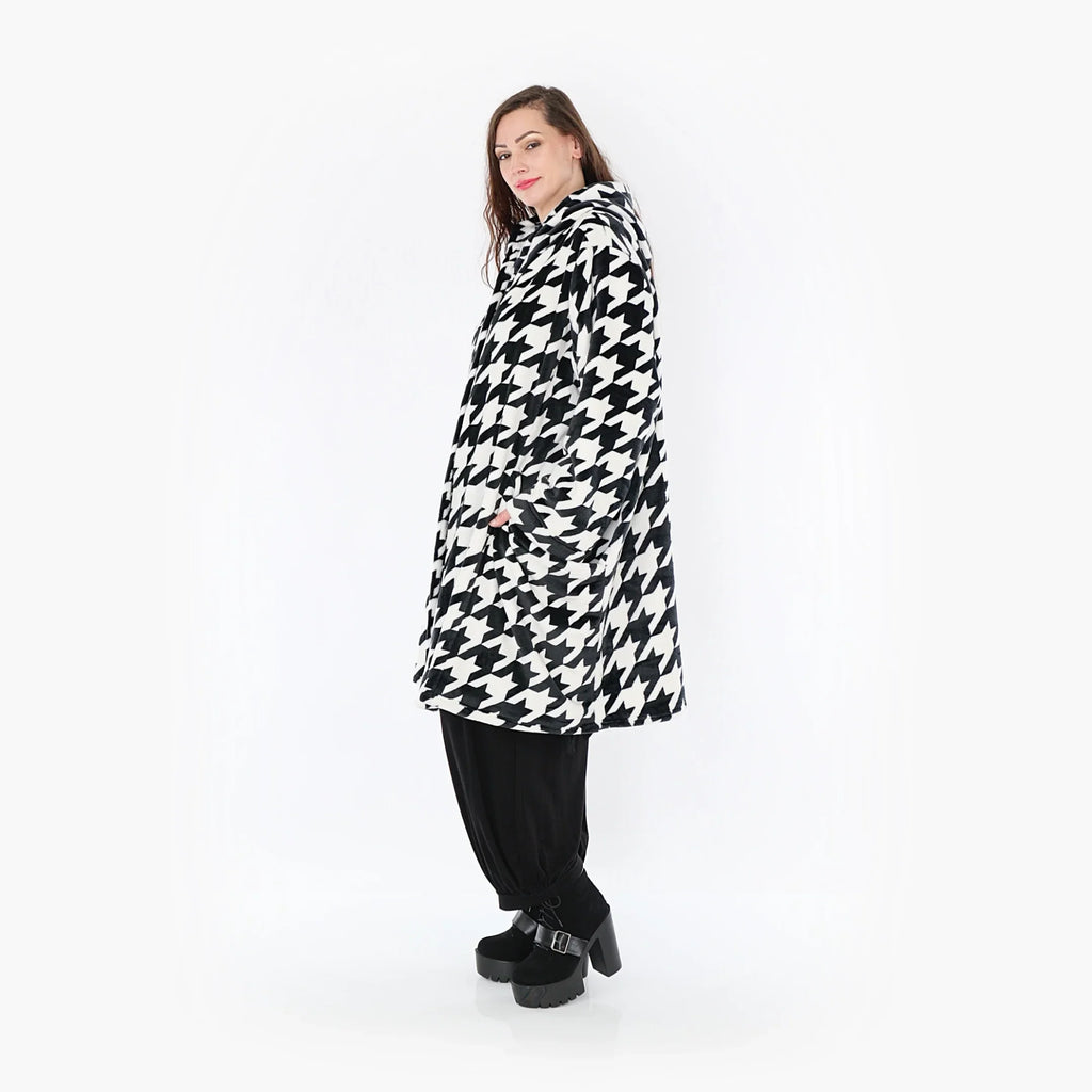 AKH Fashion Mantel 6660 Zoey, Schwarz/Weiss