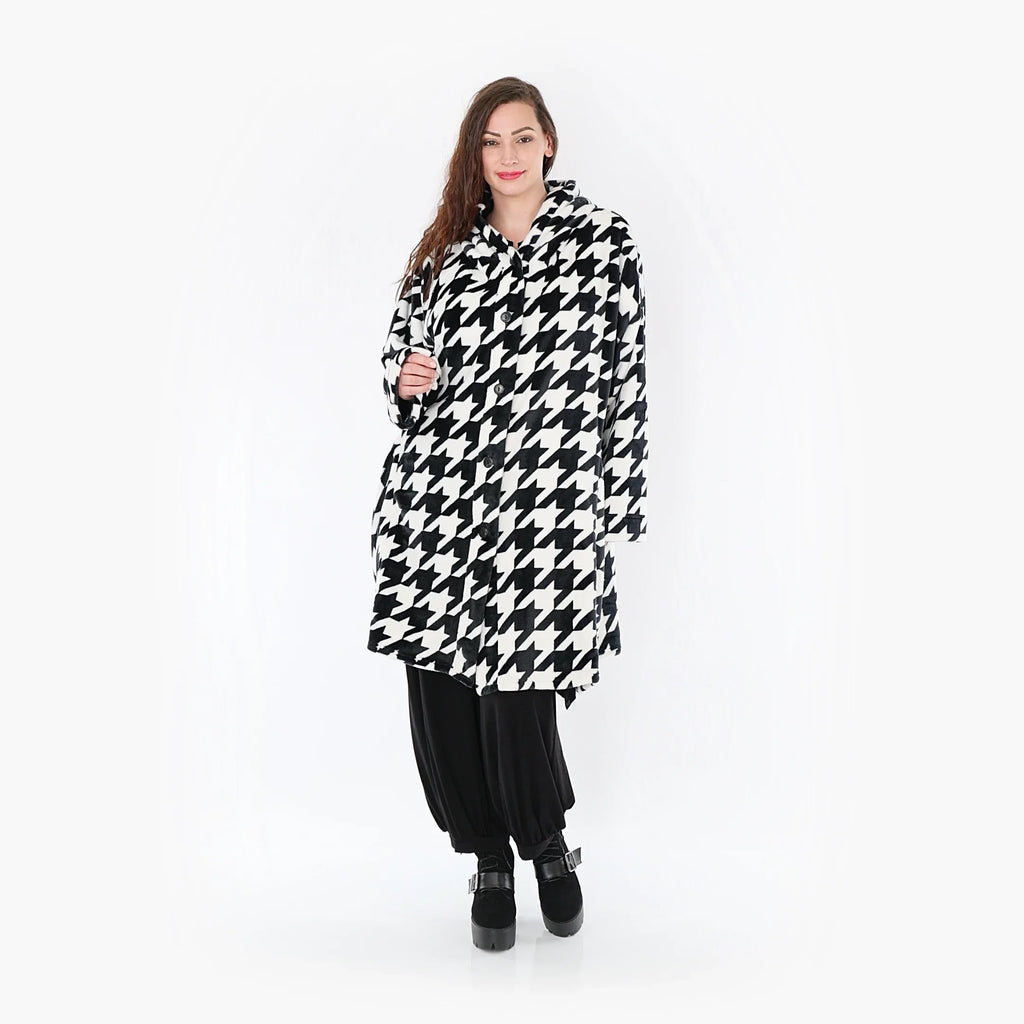 AKH Fashion Mantel 6660 Zoey, Schwarz/Weiss