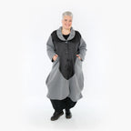 AKH Fashion Mantel 6885 Monique, Grau/Schwarz