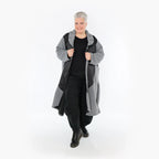 AKH Fashion Mantel 6885 Monique, Grau/Schwarz
