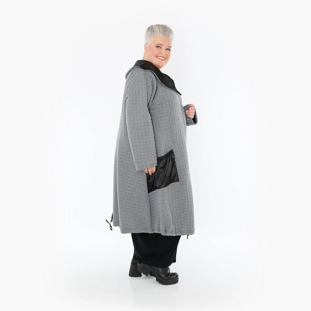 AKH Fashion Mantel 7004 Monique, Grau/Schwarz