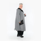 AKH Fashion Mantel 7004 Monique, Grau/Schwarz