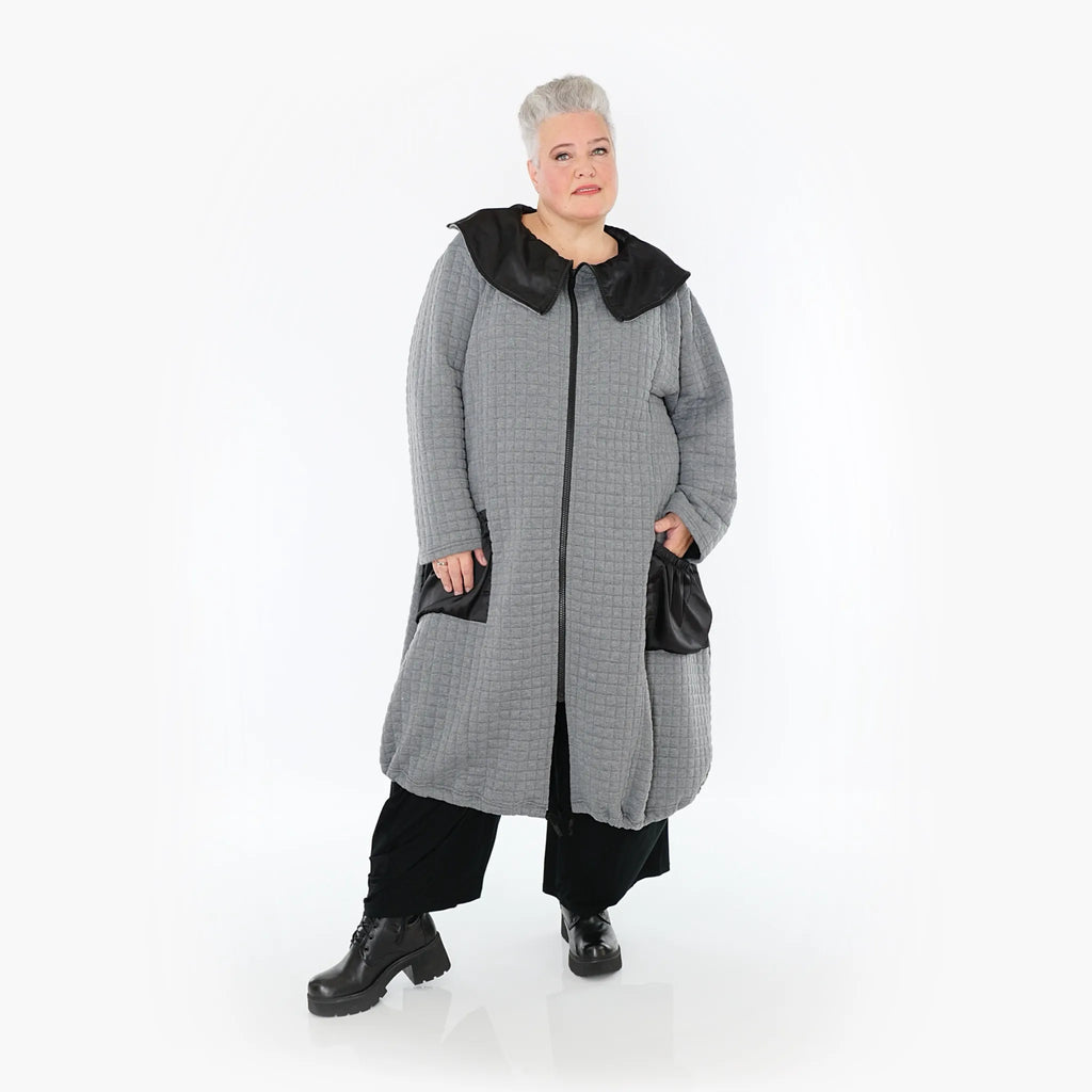 AKH Fashion Mantel 7004 Monique, Grau/Schwarz