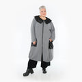 AKH Fashion Mantel 7004 Monique, Grau/Schwarz