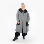 AKH Fashion Mantel 7004 Monique, Grau/Schwarz