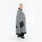AKH Fashion Mantel 7005 Monique, Grau/Schwarz