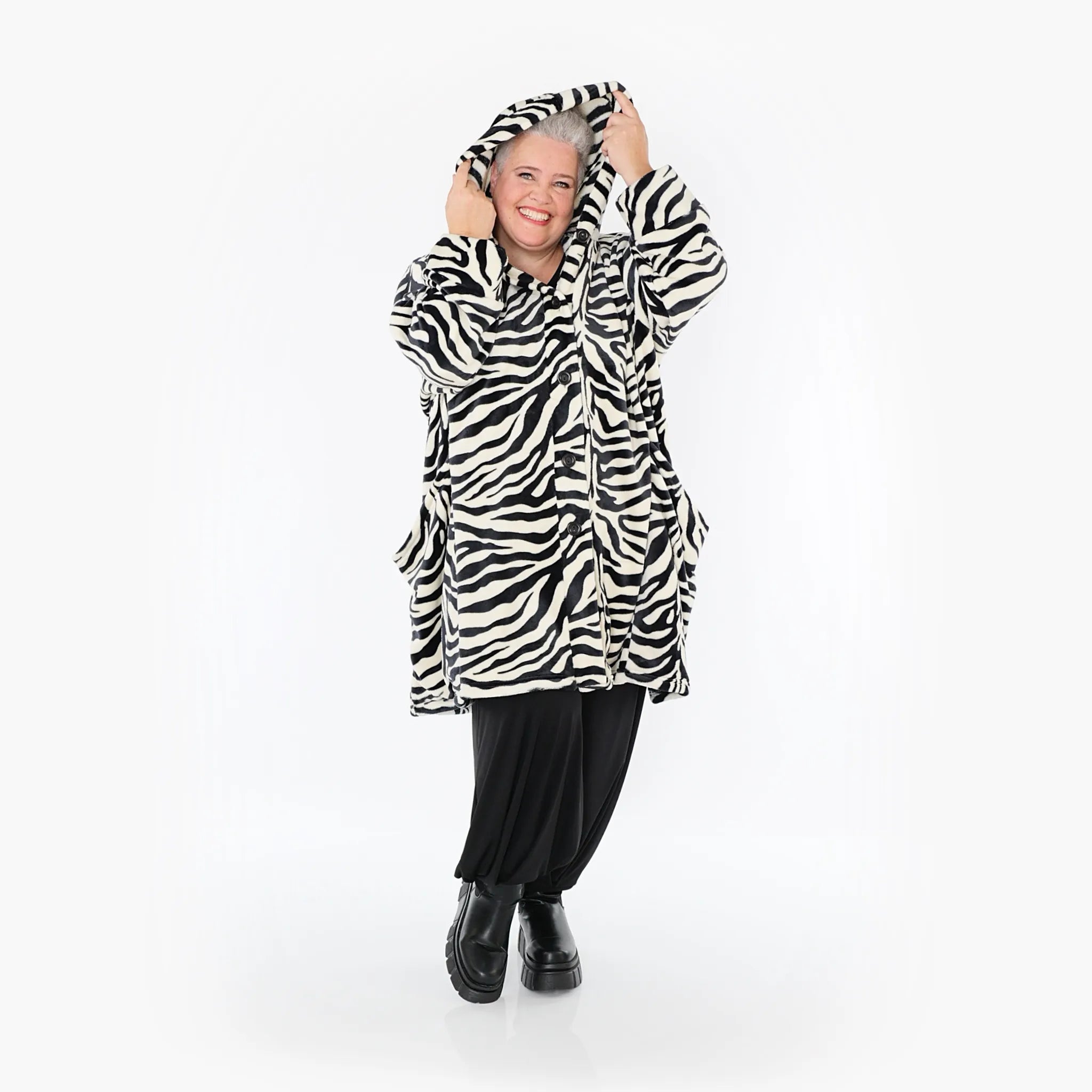 AKH Fashion Jacke 6660 Sansa, Ecru/Schwarz