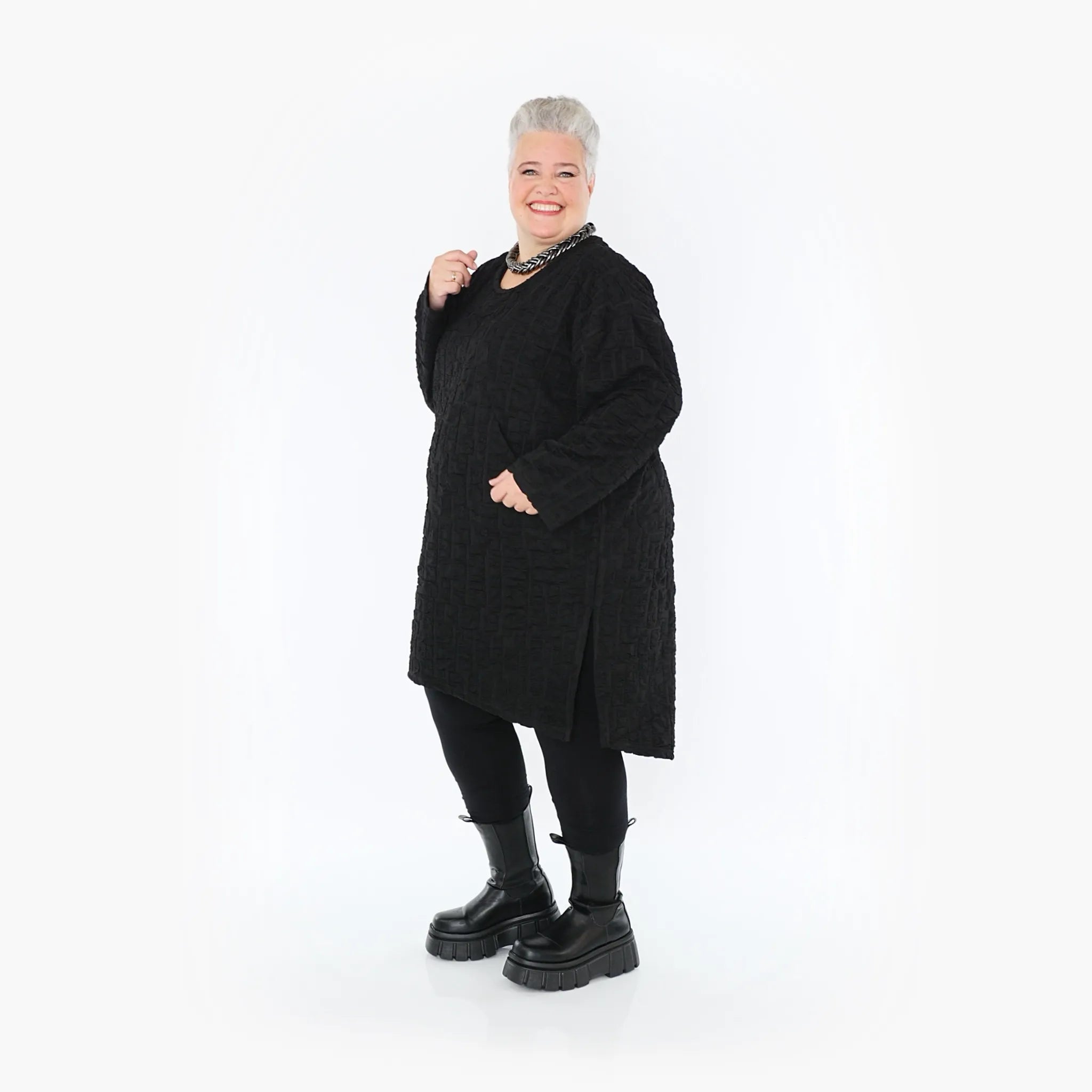 AKH Fashion Kleid 7009 Splendore, Schwarz