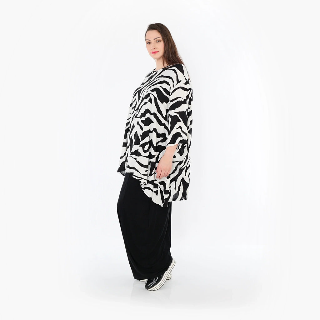 Chemise AKH Fashion 593 Big, blanc-noir